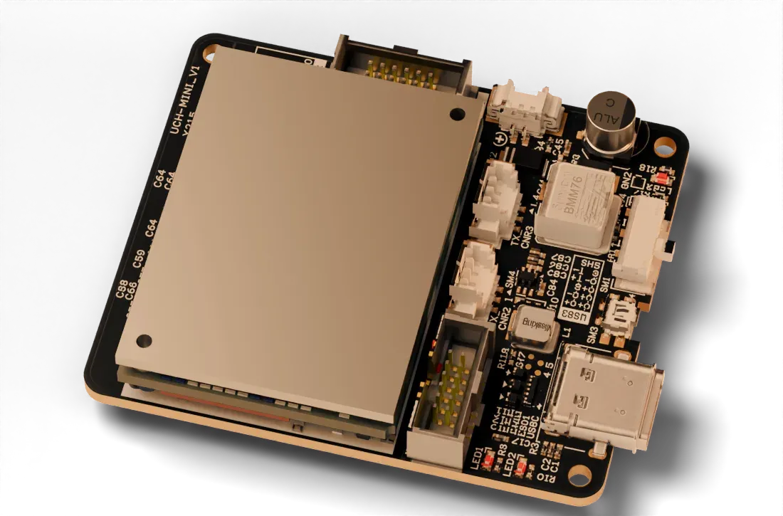 The compute module rendered at a three quarter angle