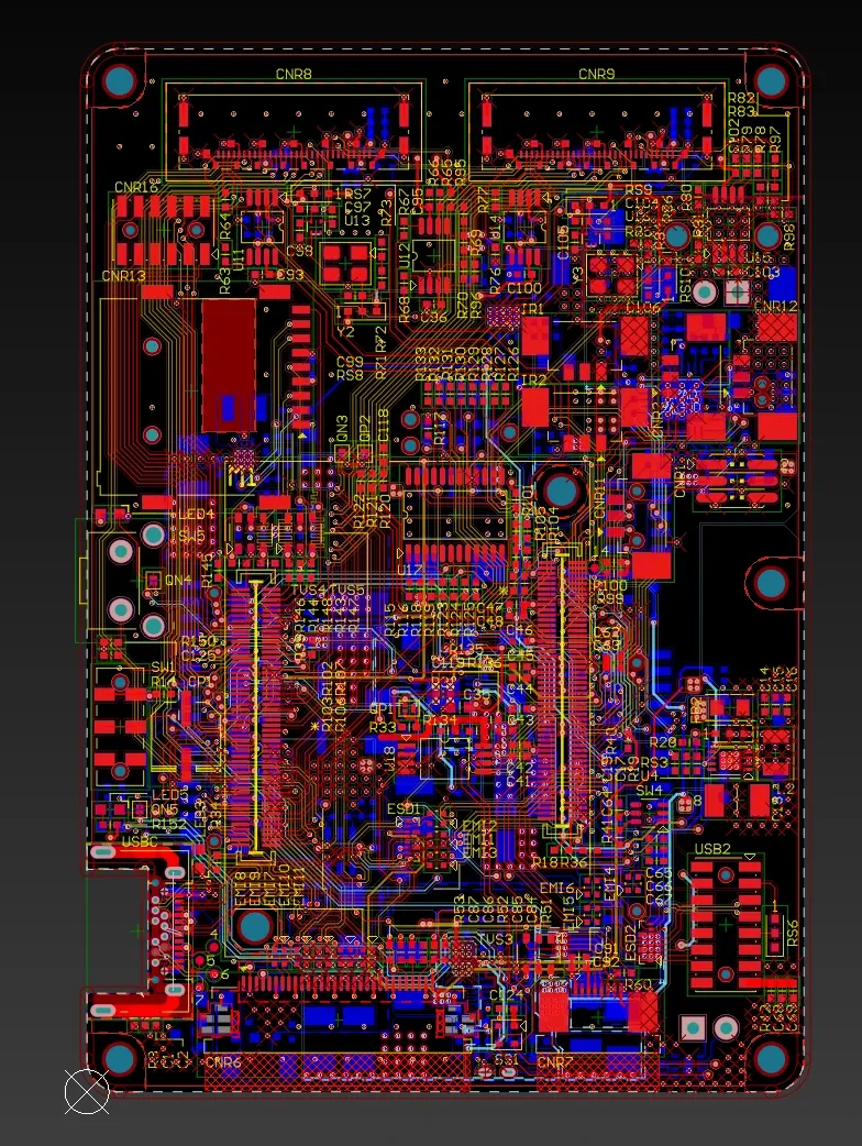 PCB layout of the high speed compute module