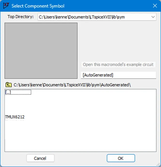 The AutoGenerated folder in the component library