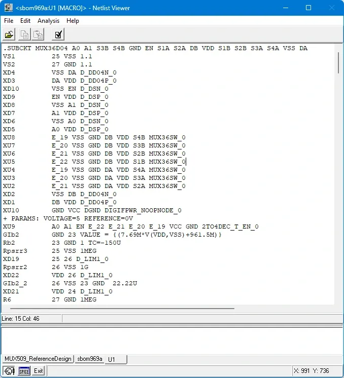 The macro file in TINA-TI